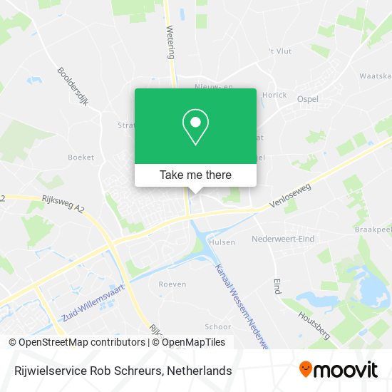 Rijwielservice Rob Schreurs map