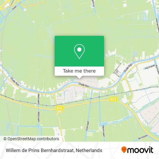 Willem de Prins Bernhardstraat Karte