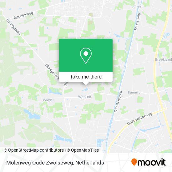 Molenweg Oude Zwolseweg map