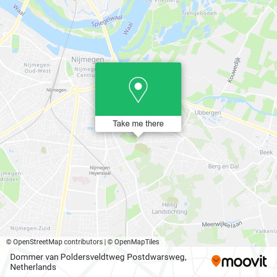 Dommer van Poldersveldtweg Postdwarsweg map