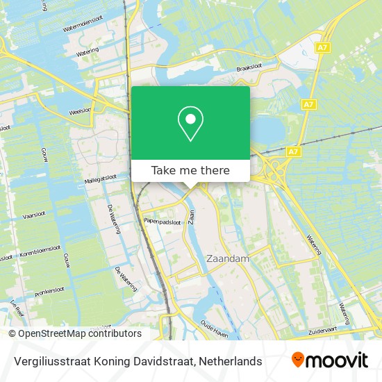 Vergiliusstraat Koning Davidstraat Karte