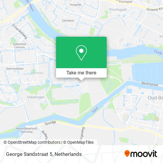 George Sandstraat 5 map