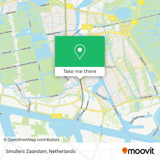 Smullers Zaandam map