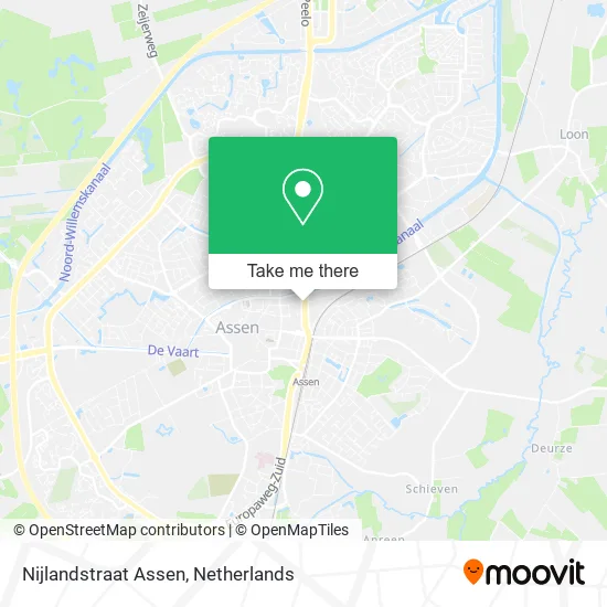 Nijlandstraat Assen map
