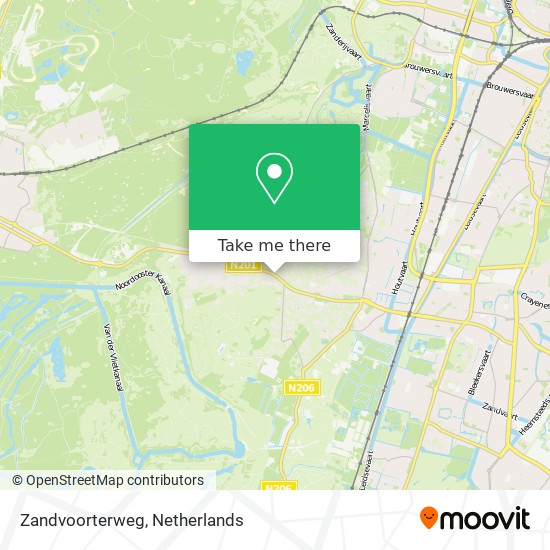 Zandvoorterweg Karte