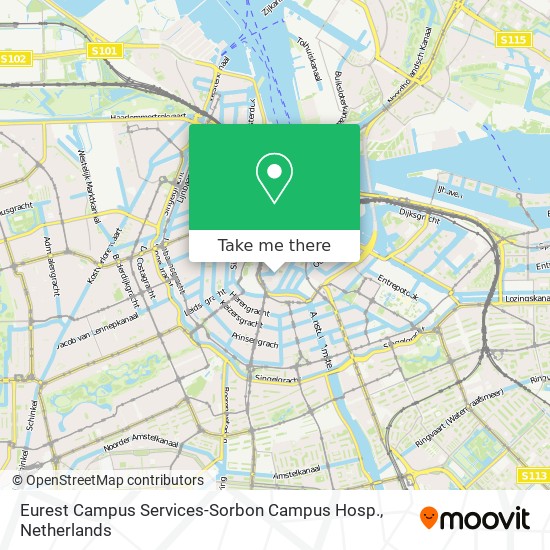 Eurest Campus Services-Sorbon Campus Hosp. map