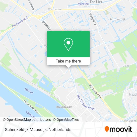 Schenkeldijk Maasdijk map