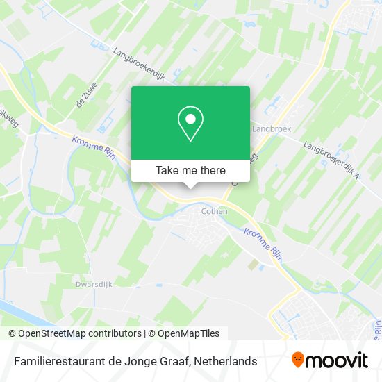 Familierestaurant de Jonge Graaf map