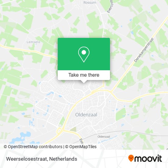 Weerselosestraat map