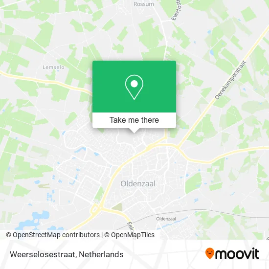 Weerselosestraat Karte