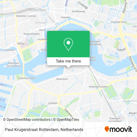 Paul Krugerstraat Rotterdam map