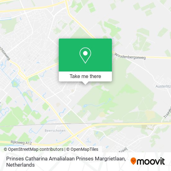 Prinses Catharina Amalialaan Prinses Margrietlaan map