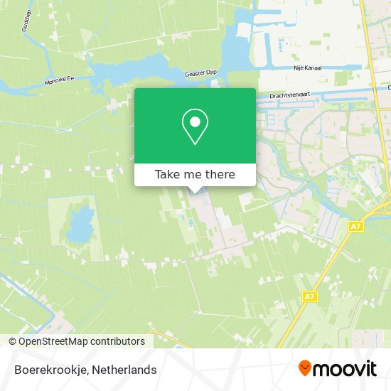 Boerekrookje map