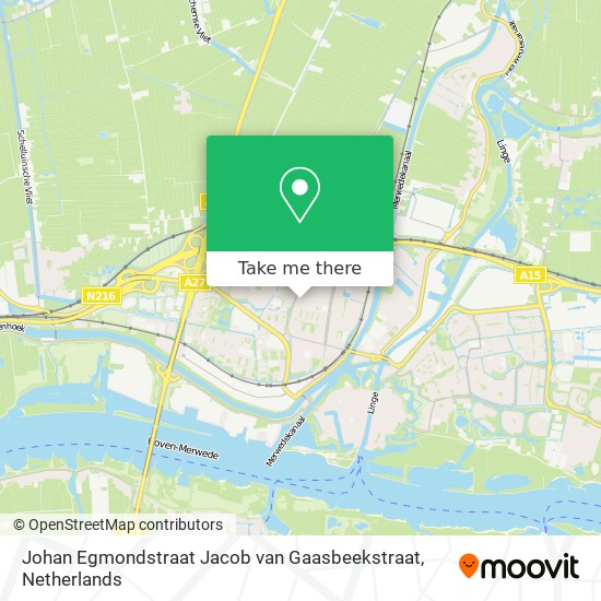 Johan Egmondstraat Jacob van Gaasbeekstraat map