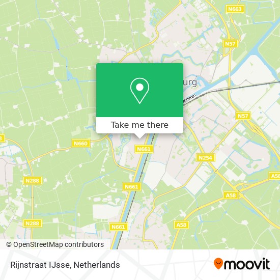 Rijnstraat IJsse Karte