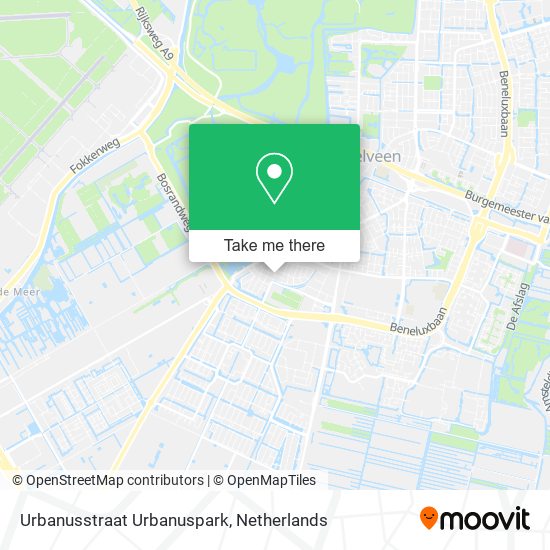 Urbanusstraat Urbanuspark map