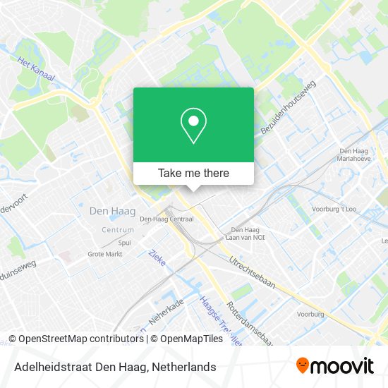 Adelheidstraat Den Haag map