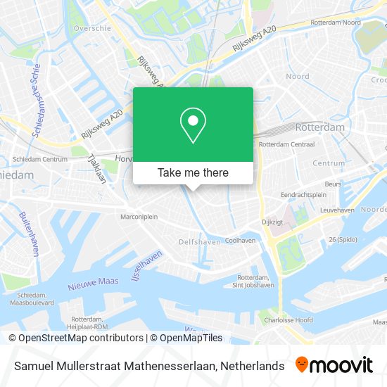 Samuel Mullerstraat Mathenesserlaan map