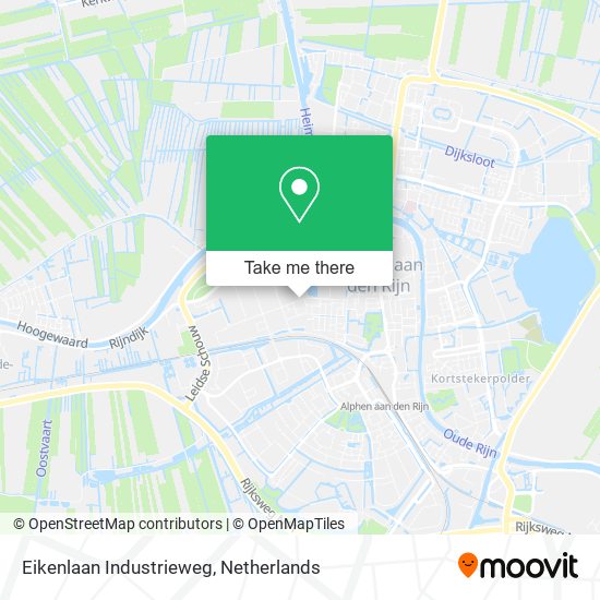 Eikenlaan Industrieweg Karte