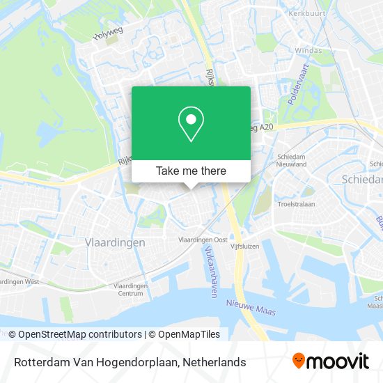 Rotterdam Van Hogendorplaan map