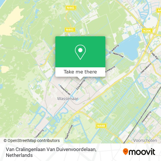 Van Cralingenlaan Van Duivenvoordelaan map