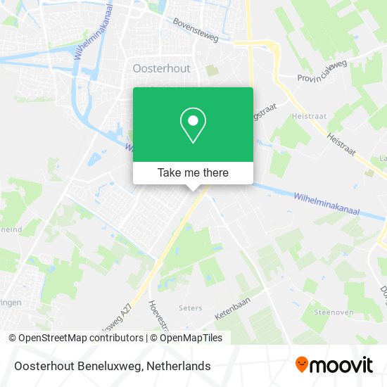 Oosterhout Beneluxweg map