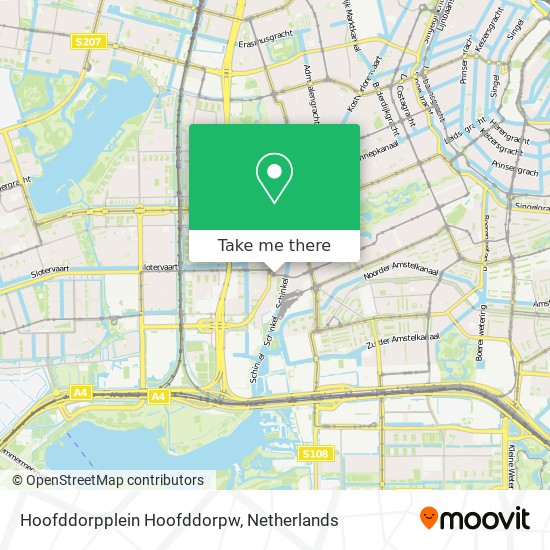 Hoofddorpplein Hoofddorpw map