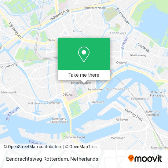 Eendrachtsweg Rotterdam map