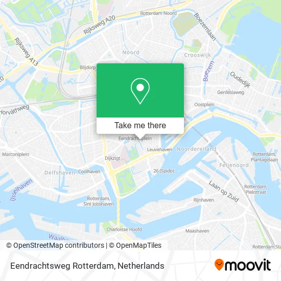 Eendrachtsweg Rotterdam map