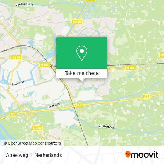 Abeelweg 1 map