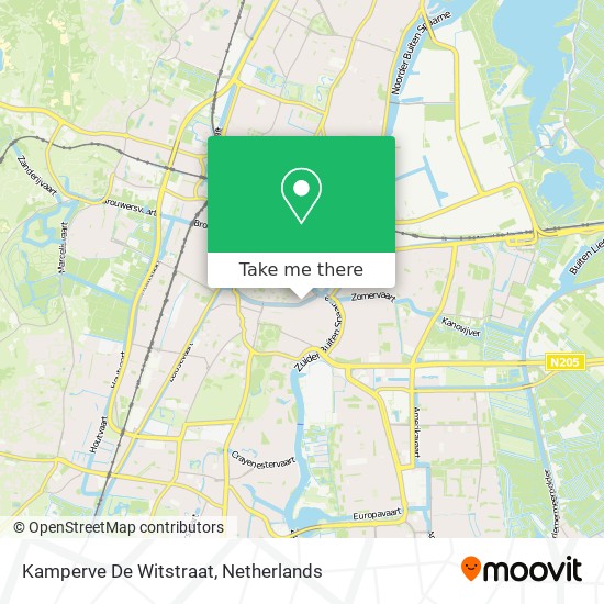 Kamperve De Witstraat Karte