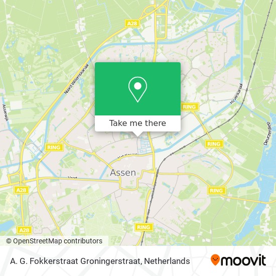 A. G. Fokkerstraat Groningerstraat map