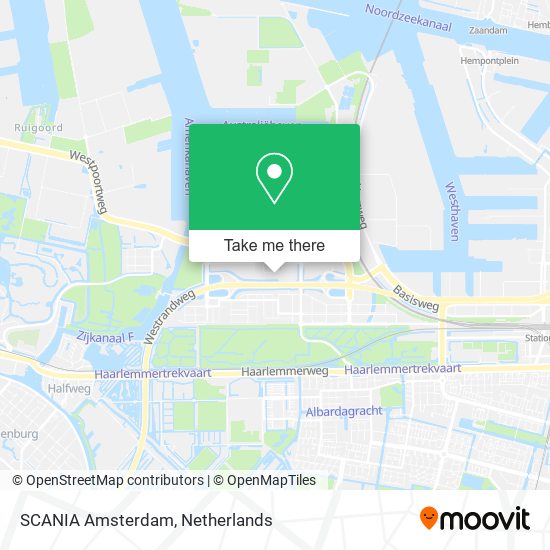 SCANIA Amsterdam map