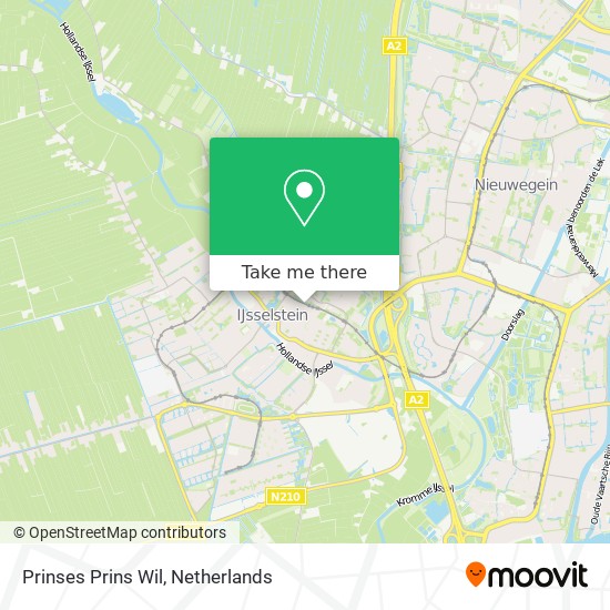 Prinses Prins Wil map