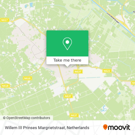 Willem III Prinses Margrietstraat map