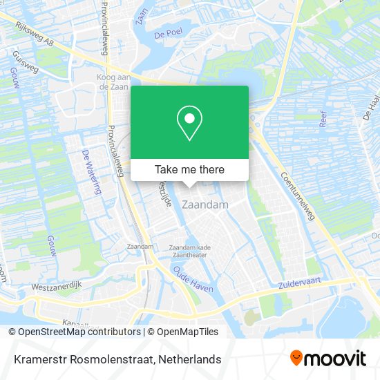 Kramerstr Rosmolenstraat map