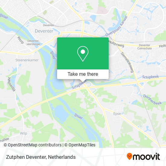 Zutphen Deventer map