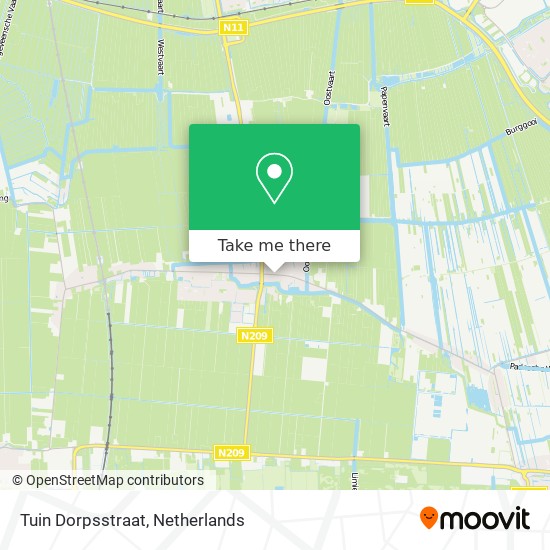 Tuin Dorpsstraat map