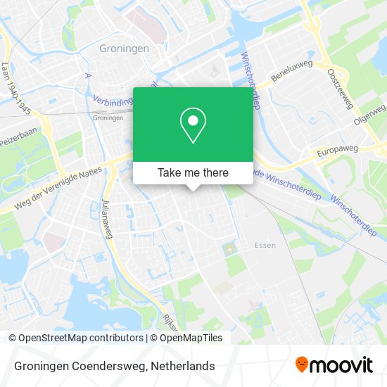Groningen Coendersweg map