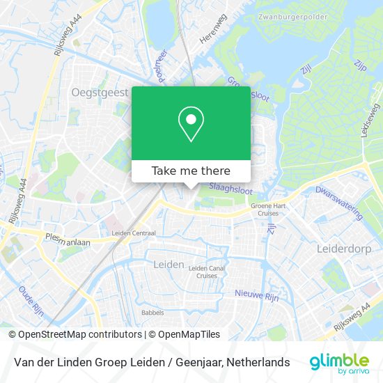Van der Linden Groep Leiden / Geenjaar Karte