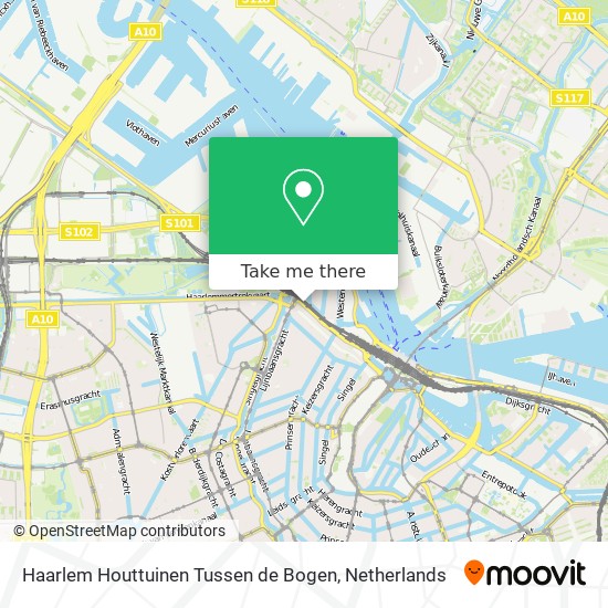 Haarlem Houttuinen Tussen de Bogen Karte