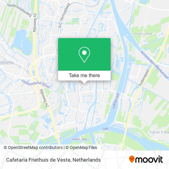 Cafetaria Friethuis de Veste map