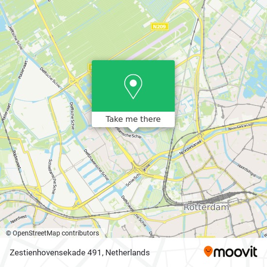 Zestienhovensekade 491 map