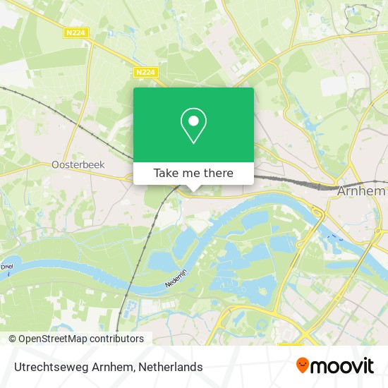 Utrechtseweg Arnhem map