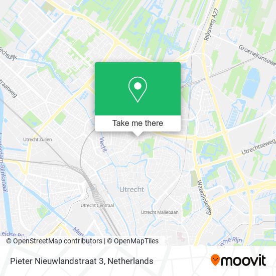 Pieter Nieuwlandstraat 3 Karte