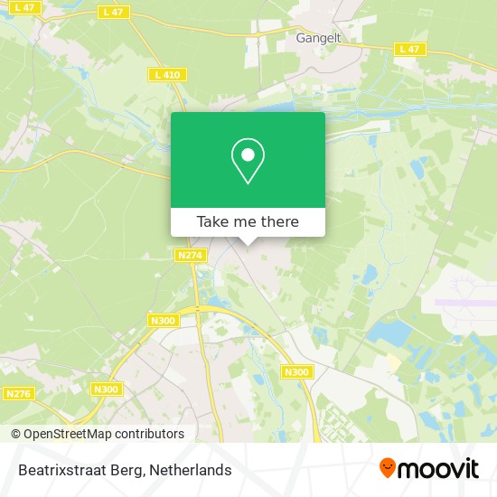 Beatrixstraat Berg map