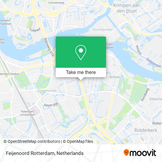 Feijenoord Rotterdam map