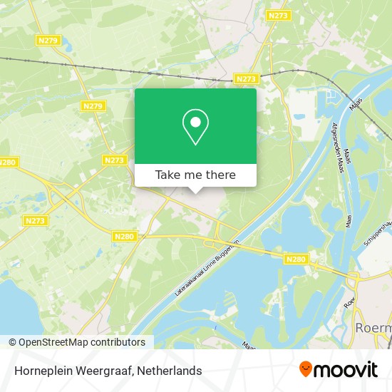 Horneplein Weergraaf map