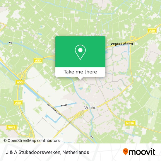 J & A Stukadoorswerken map
