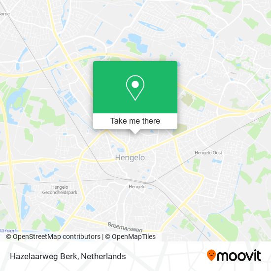 Hazelaarweg Berk map